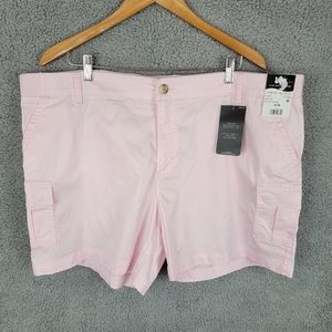 Lee Regular Fit Ultra Soft Waistband Midrise Ballet Slipper Cargo Shorts Sz 22M